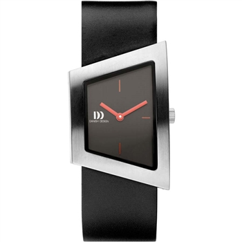 danish design squeezy silver black ladies watch