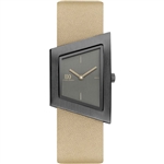 danish design squeezy grey beige ladies watch