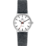 danish design rhine vegan dark grey small ladies watch