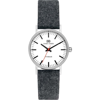 danish design rhine vegan dark grey small ladies watch