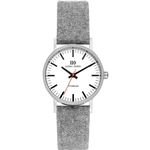 danish design rhine vegan light grey small ladies watch