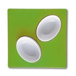 mebel entity 19 set of 2 white bowls on green square tray