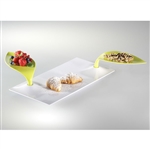 mebel entity 24d white breakfast plate with green mini plate