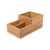 rosseto small bamboo condiment tray bakery building block