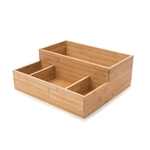 rosseto large bamboo condiment tray bakery building block