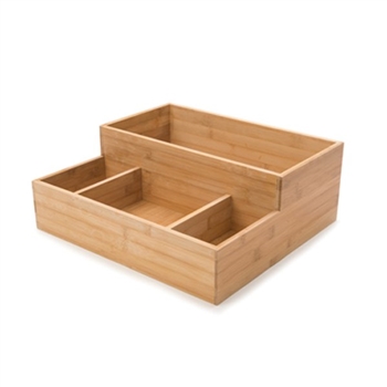 rosseto large bamboo condiment tray bakery building block