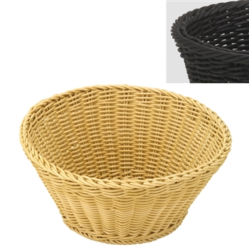 saleen black round basket