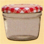 uwo wolf pack of 6 x 235ml tapered preserving jars with red lids
