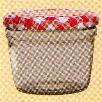 uwo wolf pack of 6 x 235ml tapered preserving jars with red lids