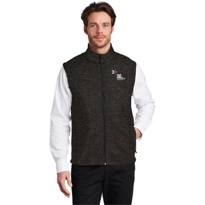 MENS PORT AUTHORITY SWEATER FLEECE VEST