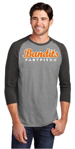 NC Bandits Unisex 3/4 Sleeve Raglan