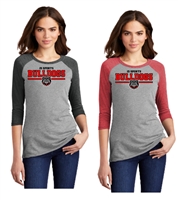 15 Sports Bulldogs Team Ladies 3/4 Sleeve Raglan