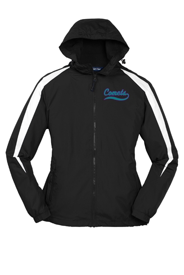 Carolina Comets Adult Sport-TekÂ® Fleece-Lined Colorblock Jacket