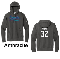 Carolina Comets Adult Nike Club Fleece Sleeve Swoosh Pullover Hoodie