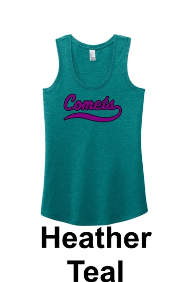 Comets Softball District Womenâ€™s Perfect Tri Racerback Tank