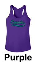 Comets Softball Sport-Tek Women's PosiCharge Competitor Racerback Tank