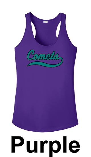 Comets Softball Sport-Tek Women's PosiCharge Competitor Racerback Tank
