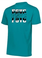 FSVC VolleyBall Dryfit Tee Stacked logo