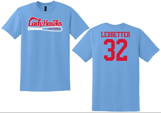 Lady Hawks Softball Tee