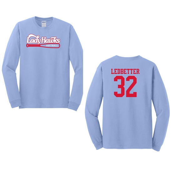 Lady Hawks Softball Long Sleeve Mens tee