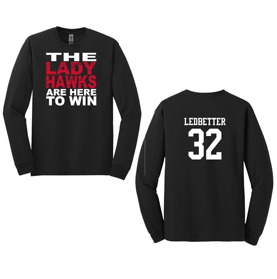 Lady Hawks Win Dryfit Tee L/S