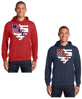 M.A.C. Baseball Flag Hoodie