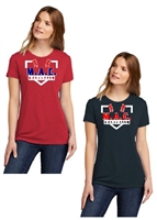 M.A.C. Baseball Plate Ladies tee