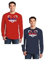 M.A.C. Basesball Plate Long Sleeve Mens tee