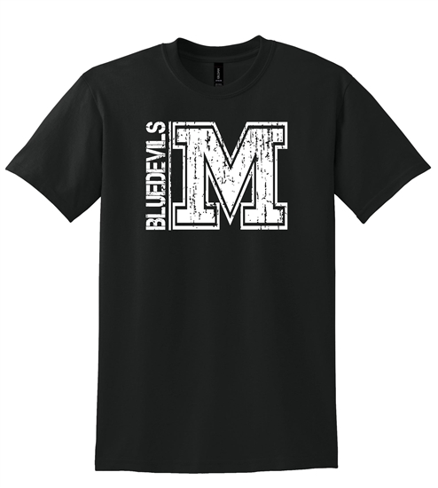 Mooresville Distressed M Tee