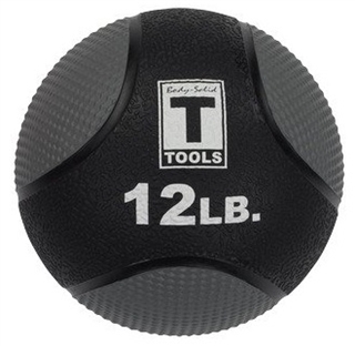 Body Solid BSTMB12 12lb. Medicine Ball - Black Image