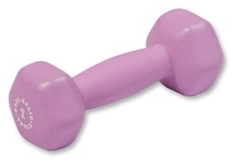 Body Solid BSTND2 Neoprene Dumbbell- 2 lb. Light Purple Image