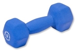 Body Solid BSTND5 Neoprene Dumbbell- 5 lb. Blue Image