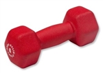 Body Solid BSTND6 Neoprene Dumbbell- 6 lb. Red Image