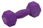 Body Solid BSTND7 Neoprene Dumbbell- 7 lb. Purple Image