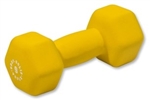Body Solid BSTND9 Neoprene Dumbbell- 9 lb. Yellow Image