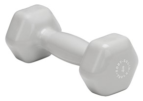 Body Solid BSTVD4 Vinyl Dumbbell 4 lb. Light Gray Image