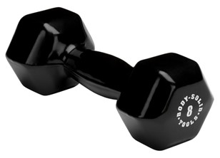 Body Solid BSTVD8 Vinyl Dumbbell 8 lb. Black Image