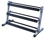 Body Solid GDR48 3 Tier Horizontal 48" Dumbbell Rack Image