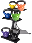 Body Solid KBVS105PACK Vinyl Coated Kettlebell Set 5-30 lb. with GDKR50 Image