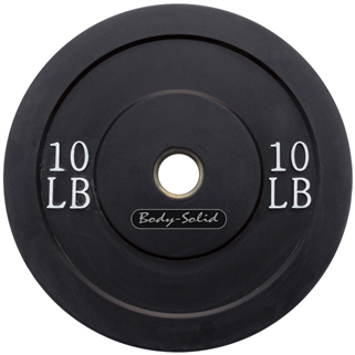 Body Solid OBPB10 Olympic Rubber Bumper Plate - 10lbs Image