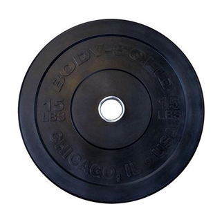 Body Solid OBPB15 15 lb. Chicago Extreme Colored Bumper Plate Image