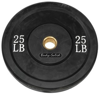 Body Solid OBPB25 Olympic Rubber Bumper Plate - 25lbs Image