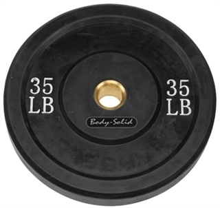 Body Solid OBPB35 Olympic Rubber Bumper Plate - 35lbs Image