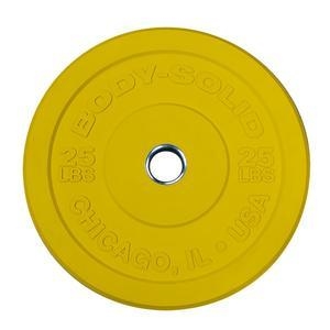 Body Solid 25 lb. Chicago Extreme Colored Bumper Plate (New) Image
