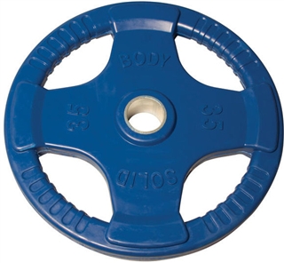 Body Solid ORTC35 Rubber Grip Olympic Plate 35 Lbs Blue Image