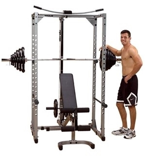 Body-Solid PPR200XP4 Powerline Power Rack w/Flat Incline Decline Bench Image