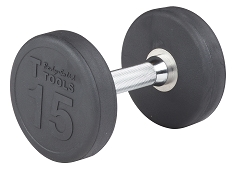 Body Solid SDP15 Rubber Round Dumbbell 15 Lb. Image