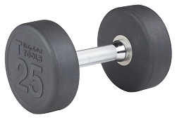 Body Solid SDP25 Rubber Round Dumbbell 25 Lb. Image