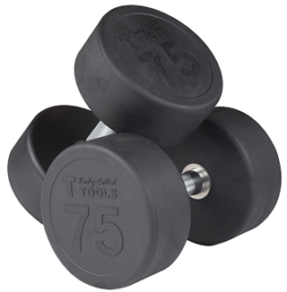 Body Solid SDPS650 Rubber Round Dumbbell Set 55 to 75 Lbs Image