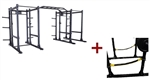 Body-Solid SPR1000SSDBBack Extended Double Power Rack Package w/Power Rack Strap Safeties Image